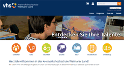 Desktop Screenshot of kvhs-weimarerland.de