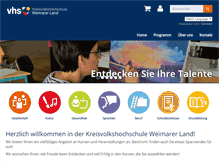 Tablet Screenshot of kvhs-weimarerland.de